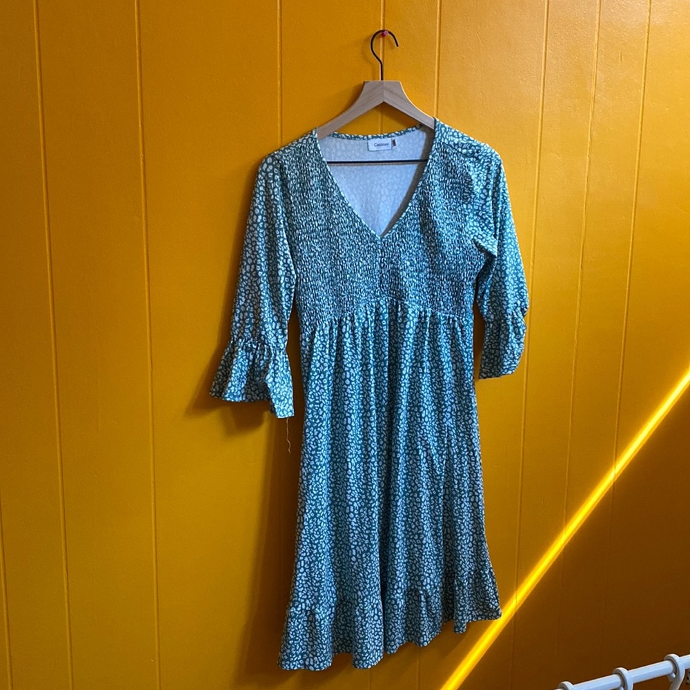 Coolmee Amazon brand maternity dress green